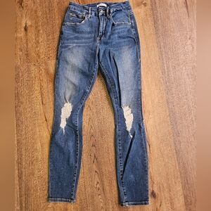 Good American Skinny Jeans Distressed 4/27